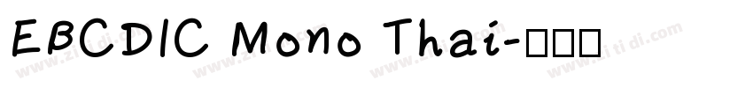 EBCDIC Mono Thai字体转换